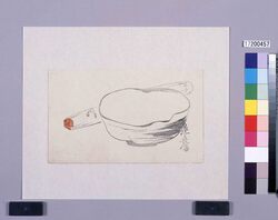 墨版 茶碗 / Black Print: A Tea Bowl (Shibata Zeshin's Block Print, Black Print, Other Prints) image