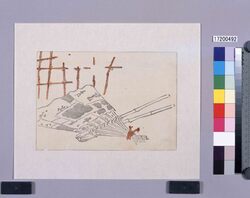 着色墨版　竹細工 / Colored Black Print: Bamboo Craft Work (Shibata Zeshin's  Block Print, Black Print, Other Prints) image