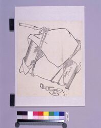 墨版 絵馬 / Black Print: Ema (A Picture Tablet Used as a Offering at a Shrine) (Shibata Zeshin's Block Print, Black Print, Other Prints) image