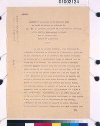 シルヴァン・レヴィ演説原稿（「建国」受贈につき） / Sylvain Lévi’s Speech Manuscript (On Receiving “Founding of the Nation”) image