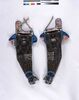総鎖黒漆塗三本条籠手/Chain-made, Black-lacquered, Three-splint. Bamboo Battle Arm Protector image