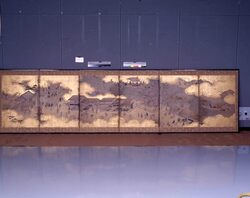 隅田川浅草図屏風 / Folding Screen with the Sumida River, Asakusa image