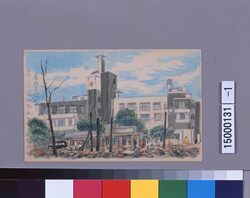 東京戦災スケッチ50 赤坂高樹町ヨリ日本赤十字社本社を image