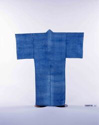 長板中形浴衣（蝶模様） / Nagaita Chugata, Summer Kimono (Butterfly Pattern) image