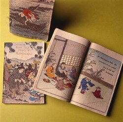 ちりめん本 日本昔噺(英語版) 第一号 桃太郎 Momotaro or Little Peachling. / Japanese Fairy Tales Series, No. 1: Momotaro (English version) image