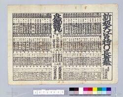 新板大江戸持○長者鑑 / New List of Billionaire Samurai in Edo image