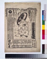 辻番付 小野道風青柳硯 / Street Ranking, Ono no Tōfū Aoyagi Suzuri image