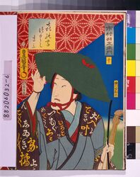 江戸の花(役者絵帖) ー 喜の字つくし吉三 / The Flowers of Edo (A Collection of Actors' Portraits) : No. 6, a Collection of Pictures with the Letter Ki, Kichisa image
