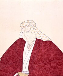 歴史科教授用参考掛図第六輯 塙保己一画像 / Reference Wall Chart for History Teachers, Series 6, Portrait of Hanawa Hokiichi image