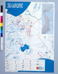 札幌オリンピック冬季大会会場予定図 / Sapporo Winter Olympics Venue Planning Map image