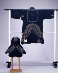 刺子頭巾 / Sashiko Zukin (Hood with Decorative Reinforcement Stitching) image