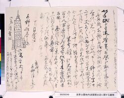 浅草公園地内凌雲閣出店に関する書簡 image