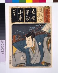 清書七仮名 五月雨武智光秀 / Seven Variations of the 'Iroha' Alphabet: 'Sa' as in 'Samidare'. Role: TAKECHI Mitsuhide image