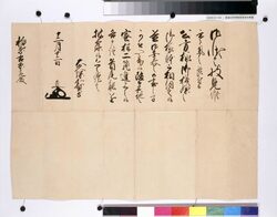 老中大久保忠朝書状 / Document of Samurai Class image