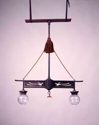 下向二灯ガスランプ / Downward-Facing Two-light Gas Lamp image