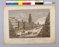 眼鏡絵 ロンドン取引所の景 / Perspective Peep Show Picture: London Exchange image