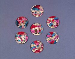 丸メンコ ノンキナトウサン9 / Round Menko: Nonki na Tōsan (Easygoing Daddy) 9 image