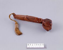 魚尽飾り矢立 / Decorative Yatate (Portable Writing Set) with Illustration of Fishes image