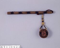 笛太鼓分離形矢立 / Detachable Flute-and-drum-shaped Yatate (Portable Writing Set) image