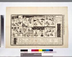 明治三十九年十一月柳盛座辻番付  「假名手本忠臣蔵」 / November 1906, Ryūseiza Theater Playbill, "Kanadehon Chūshingura (The Treasury of Loyal Retainers)" image