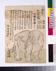 舶来大象図 / Picture of an Imported Large Elephant image