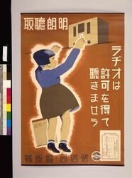 ラジオは許可を得て聴きませう image