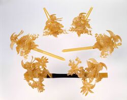 簪・笄 / Kanzashi (Ornamental Hairpin) and Kōgai (Hair Pin Accessory) image