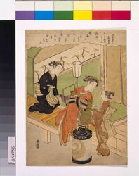 浮世美人花見立 丁字屋内てう山 image