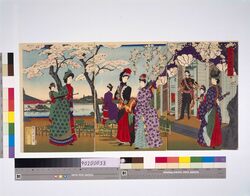 上野公園開花ノ図 image