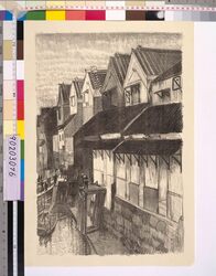 東京風景 五 小舟町河岸 / Views of Tokyo : No. 5, Riverside Alleys of Kobunacho image