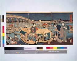 東都両国川開之図 / The Start of Summer at Ryogoku River, in the Eastern Capital image