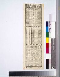 弘化四丁未年略暦 / 1847 Year of the Ying-Fire Goat Abbreviated Almanac image