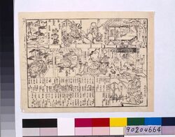 市谷茶の木稲荷大明神御開帳奉納番附 / Ichigaya Chanoki Inari Daimyojin Public Exhibition Oblation Ranking image