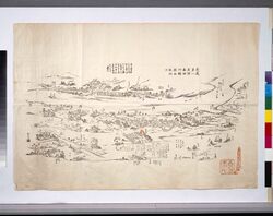 武蔵第一名所角田河絵図竝故跡附 image