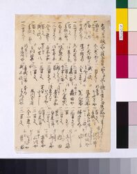 大火ニ付御救小屋ニ罷在候者所々より品之施主有之候名前あらまし / List of the Provision Donors to Sufferers from the Great Fire image