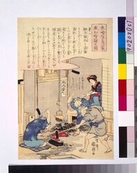 衣喰住之内家職幼絵解之図 鍛治屋 / Illustrations of Occupations from the Series “Clothing, Food, and Shelter” for Children, Blacksmith image