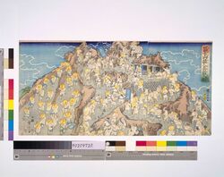 冨士山諸人参詣之図 / Channel Patterns in Kobari Ryōke Village (Channel Patterns in the Suburban Areas of Edo) image