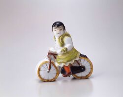 伊万里人形(自転車に乗った少女) / Imari Doll (Girl Riding a Bicycle) image