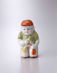 陶器人形(ラッパを持つ子供) / Ceramic Doll (Child with Trumpet) image