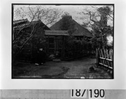 門前に立つ男性 / Man Standing in Front of a Gate image