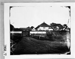 旧江戸城写真ガラス原板　 田安門 / Edo Castle: Tayasumon Gate image