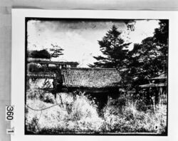 旧江戸城写真ガラス原板　 西桔橋門 / Edo Castle: Nishi Hanebashimon Gate image