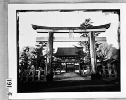 鳥居と寺院 / Torii Gateway and Temple image