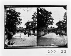 法隆寺 西大門遠望 / Horyuji Temple Western Great Gate from Afar image