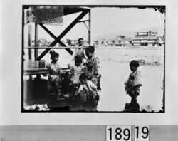 水遊びをする子供たち / Children Playing in the Water image