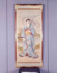 和装西洋男女図 / [Painting on Silk] image