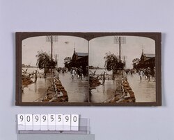 東京洪水(本所)(明治40年8月)(No.25) / Tokyo Flooding (Honjo) (August 1907) (No. 25) image
