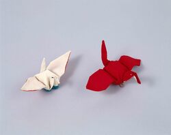 おもちゃ巾着 折鶴 / Toy, Drawstring Pouch, Paper Crane image