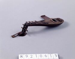 琵琶形飾矢立 / Decorative Biwa-shaped Yatate (Portable Writing Set) image