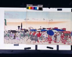 奠都三十年記念 余興行列之図 / Commemoration of the 30th Anniversary of the Relocation of the Capital, Illustration of the Entertainment Procession image